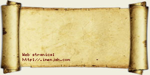 Jana Dedović vizit kartica